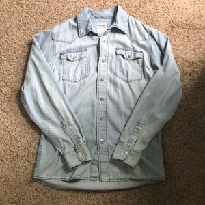 Wrangler jean button down